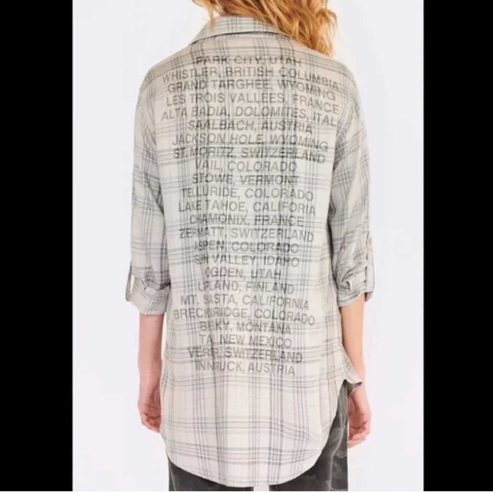 Sundry Destinations Oversized Button Front Shirt … - image 3